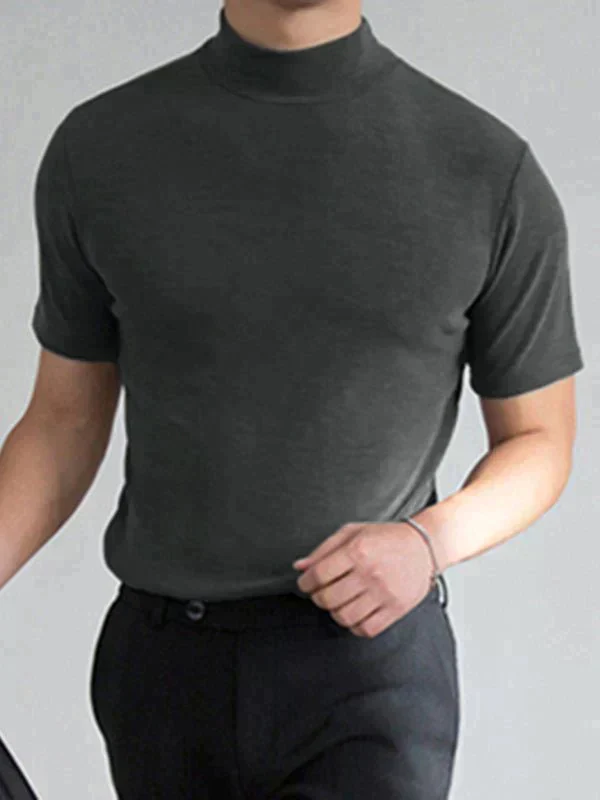 NeoCollar – Sleek High Neck T-Shirt – image 4