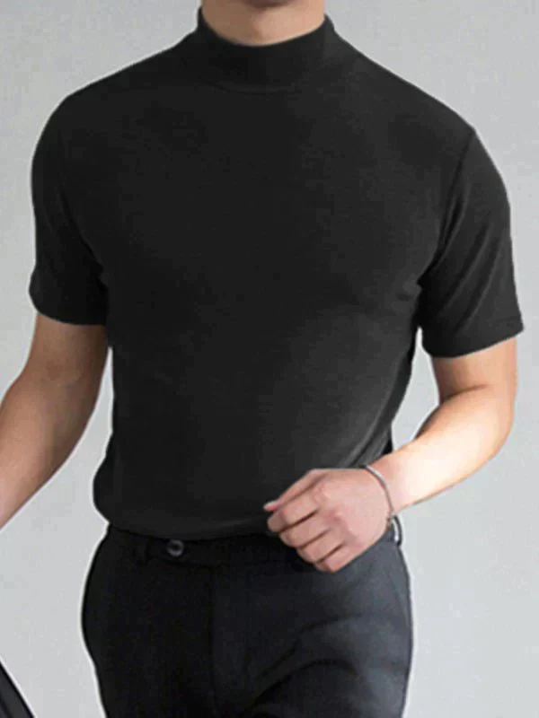 NeoCollar – Sleek High Neck T-Shirt – image 3