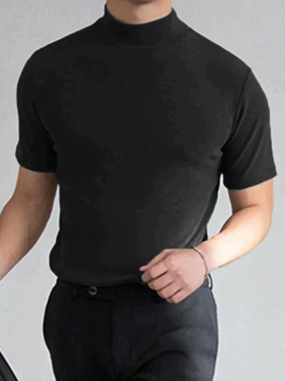 NeoCollar – Sleek High Neck T-Shirt – image 3