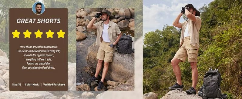 RuggedFlex – Multi-Pocket Cargo Shorts – image 23