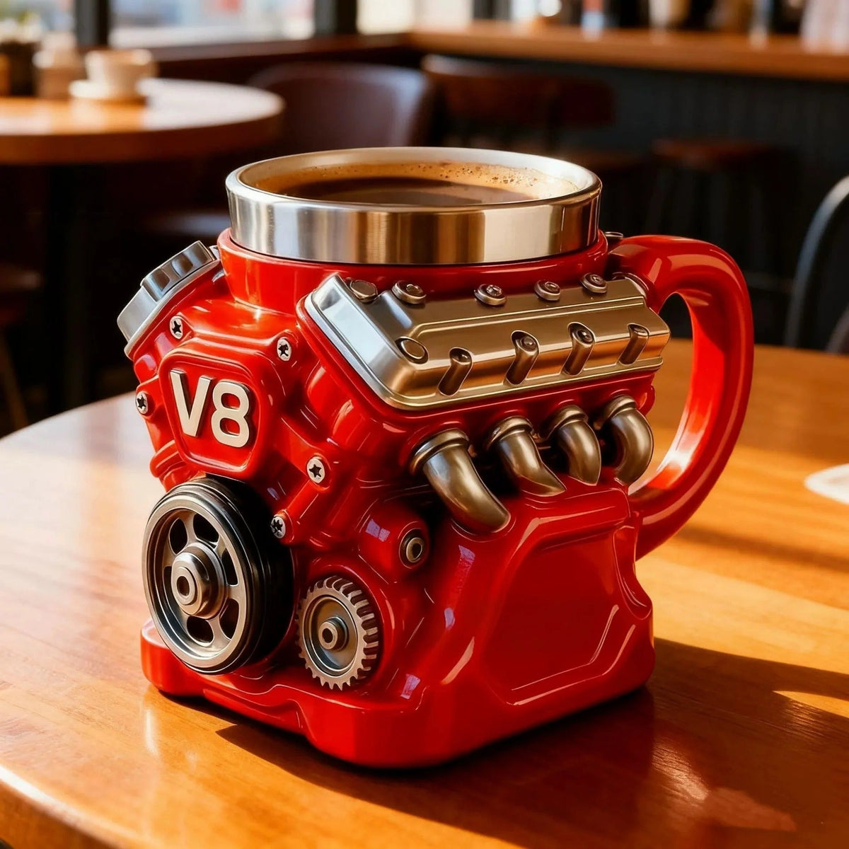 Ultimate V8 Engine Stainless Steel 3D Mug & A Gearhead's Dream – image 2