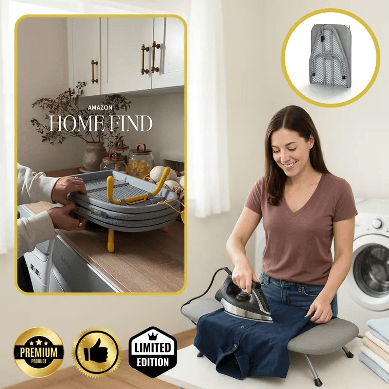 QuickIron - Portable Ironing Board for Apartments & Travel