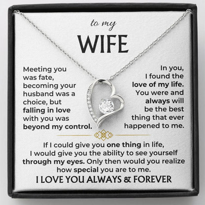 LoveNest – To My Wife Beautiful Gift Set – 14K White Gold Finish / Two Toned Box