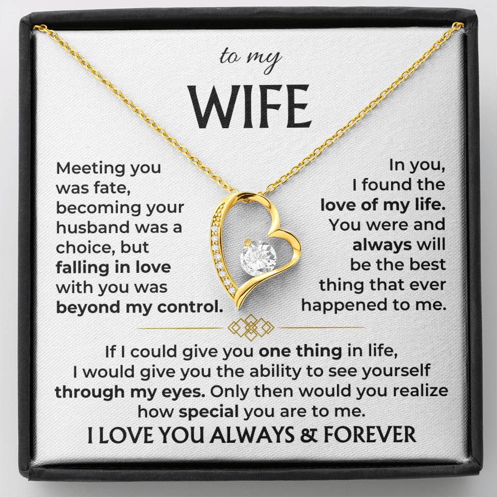 LoveNest – To My Wife Beautiful Gift Set – 18K Yellow Gold Finish / Two Toned Box