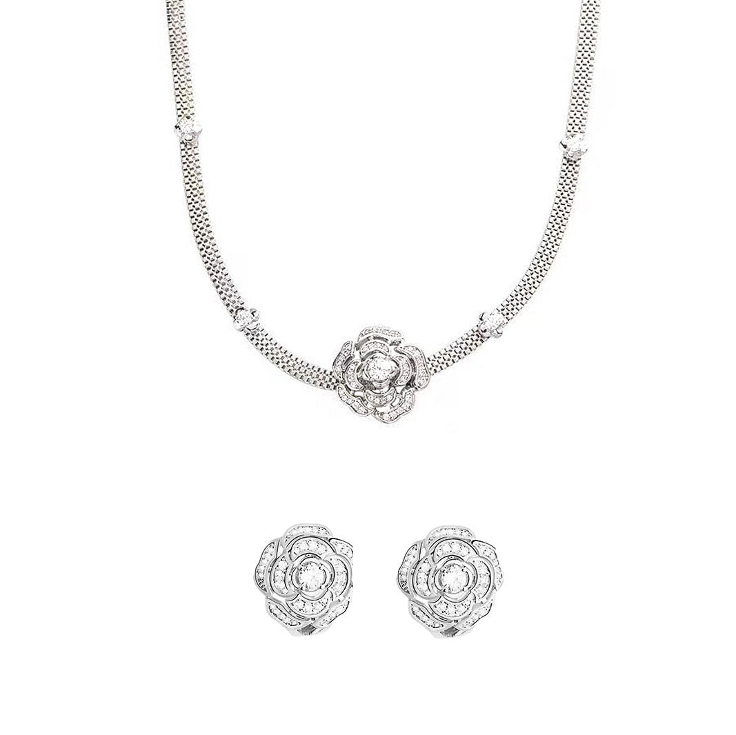 Bella Luna - Italian Silver Necklace – Necklace + Earrings
