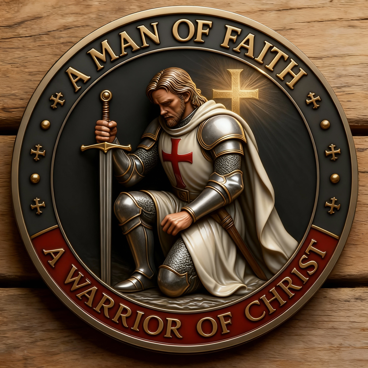 CrimsonCross – Warrior of Faith Coin – image 2