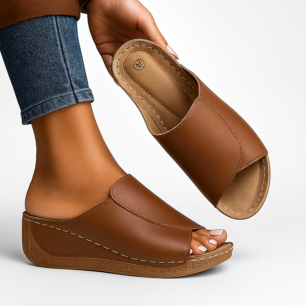 Kendala™ – Elegant Orthopedic Sandals – Brown / EU 36 / UK 3 / US 5