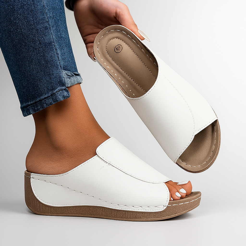 Kendala™ – Elegant Orthopedic Sandals – White / EU 36 / UK 3 / US 5