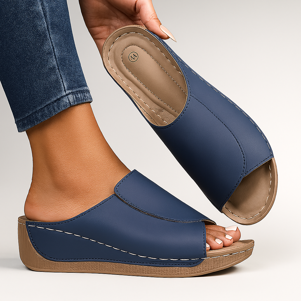 Kendala™ – Elegant Orthopedic Sandals – Navy / EU 36 / UK 3 / US 5
