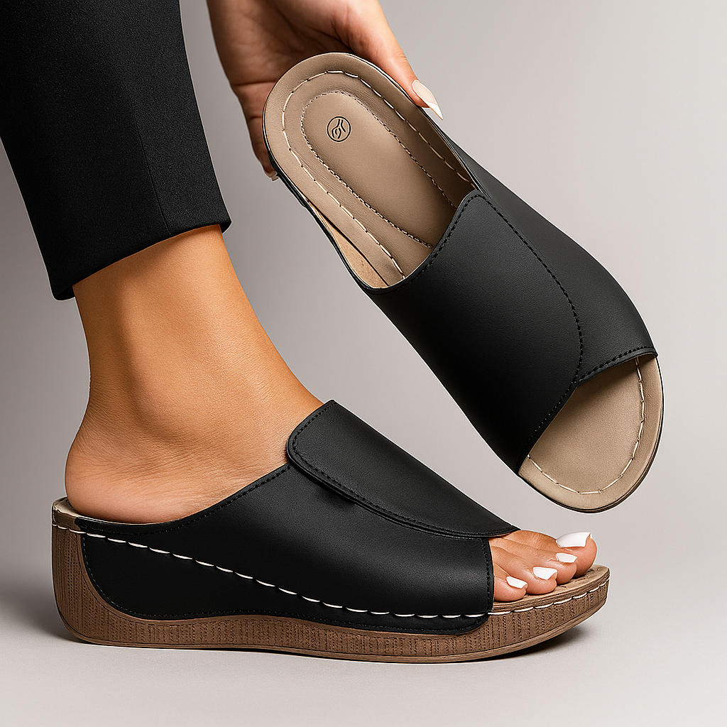 Kendala™ – Elegant Orthopedic Sandals – Black / EU 36 / UK 3 / US 5