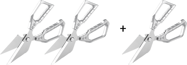 BoneMaster – Heavy-Duty Kitchen Shears – Silver / Buy 2 Get 1 Free (3 PCS)