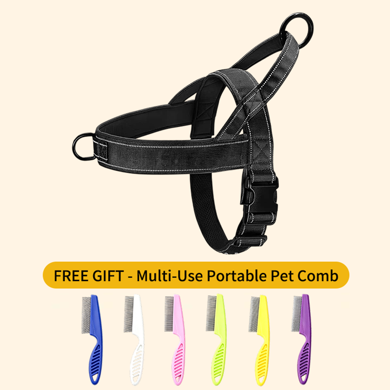ForceGrip - Tactical Dog Harness with Control Handle – Black / S / BUY 1