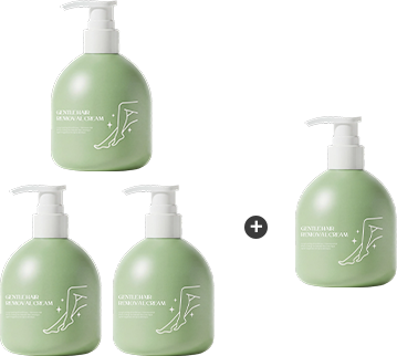 PureSmooth – Gentle Body Hair Removal Cream – Hair Removal Cream / Buy 3 get 1 free (4 bottles) / Free: Hair removal scraper *2