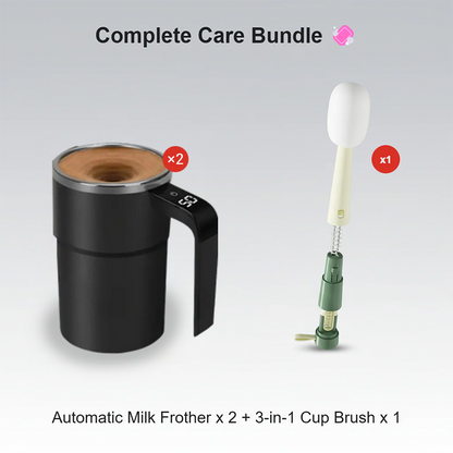 SilkWhip – Smooth Milk Frother – Blender + Cleaning Brush Set / Buy 1