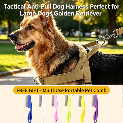 ForceGrip - Tactical Dog Harness with Control Handle – Khaki / S / BUY 1
