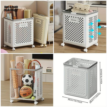 LuxorMove – Foldable Rolling Laundry Basket – image 2