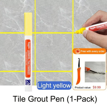 MouldShield – Anti Mould Ceramic Tile Joint Pen – Light yellow / Without Mold Remover Spray