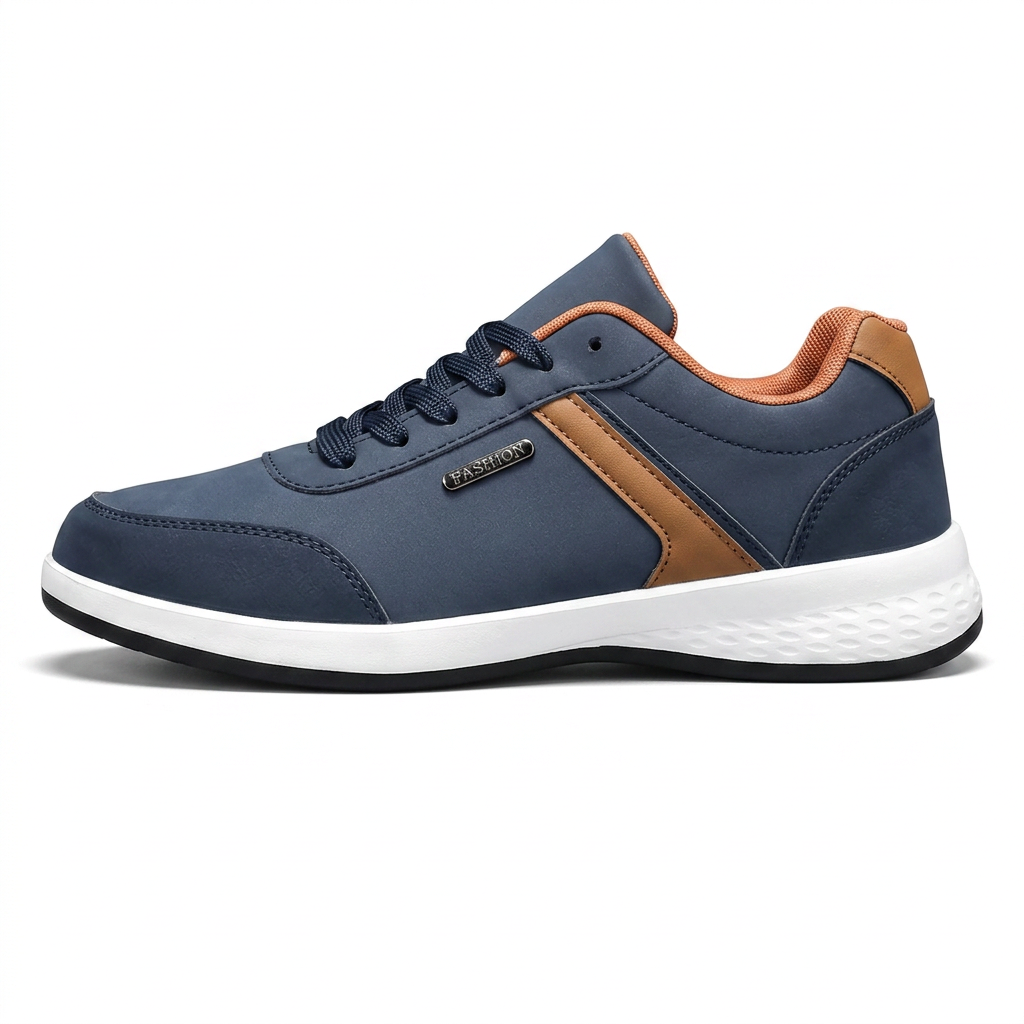 Ribbon — Stripe-Detailed Sneaker for Daily Wear – Navy / 38