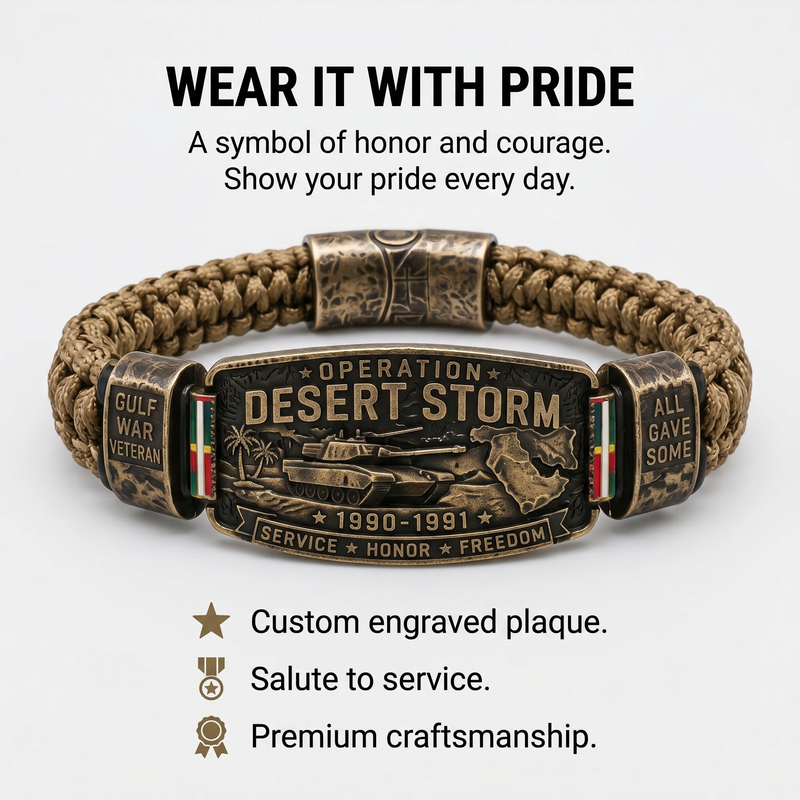 DesertHonor – Veteran Tribute Paracord Bracelet – image 9
