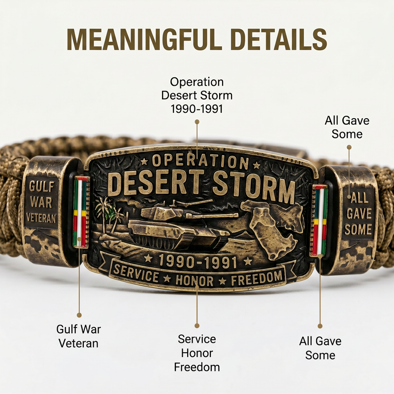 DesertHonor – Veteran Tribute Paracord Bracelet – image 10