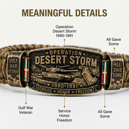 DesertHonor – Veteran Tribute Paracord Bracelet – image 10