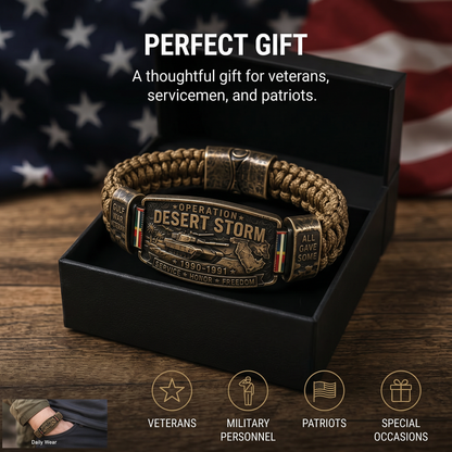 DesertHonor – Veteran Tribute Paracord Bracelet – image 5
