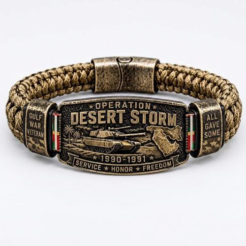 DesertHonor – Veteran Tribute Paracord Bracelet – Buy 1