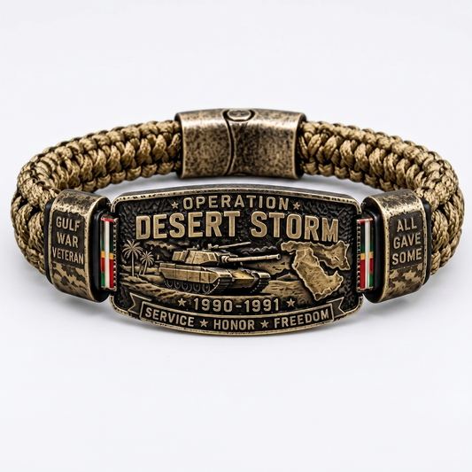 DesertHonor – Veteran Tribute Paracord Bracelet – Buy 1