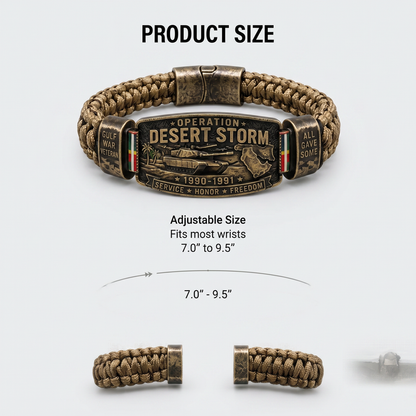 DesertHonor – Veteran Tribute Paracord Bracelet – image 7