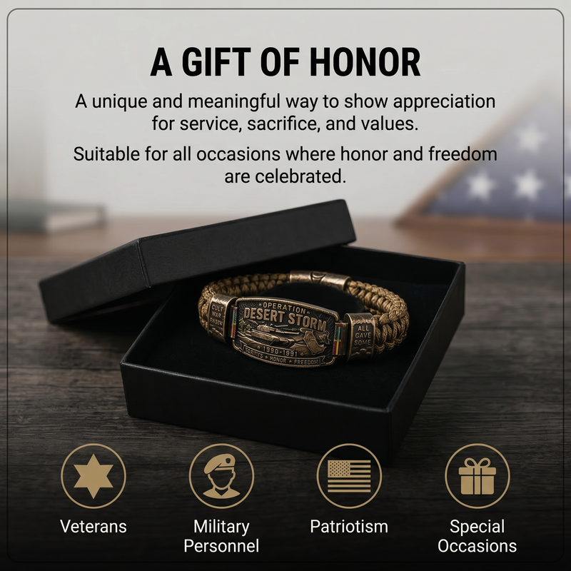 DesertHonor – Veteran Tribute Paracord Bracelet – image 6