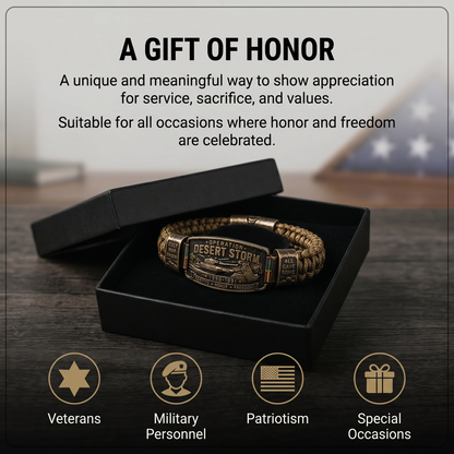 DesertHonor – Veteran Tribute Paracord Bracelet – image 6