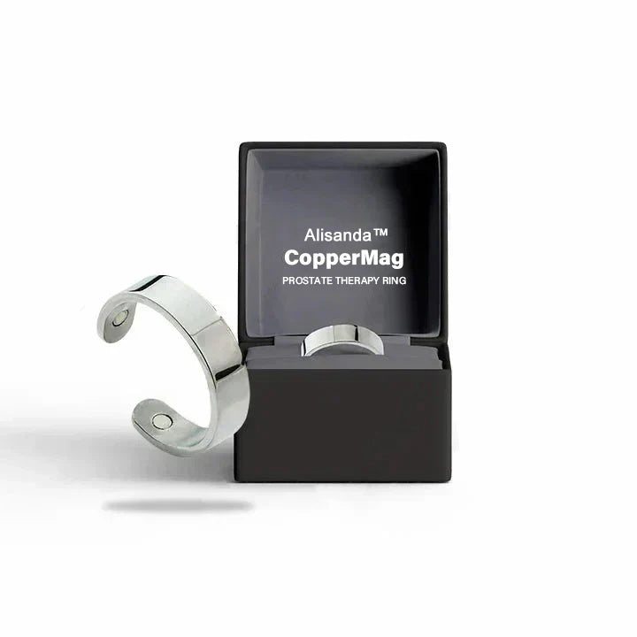 Aurisana – Elegant Prosta-Inspired Magnetic Fashion Ring – Silver