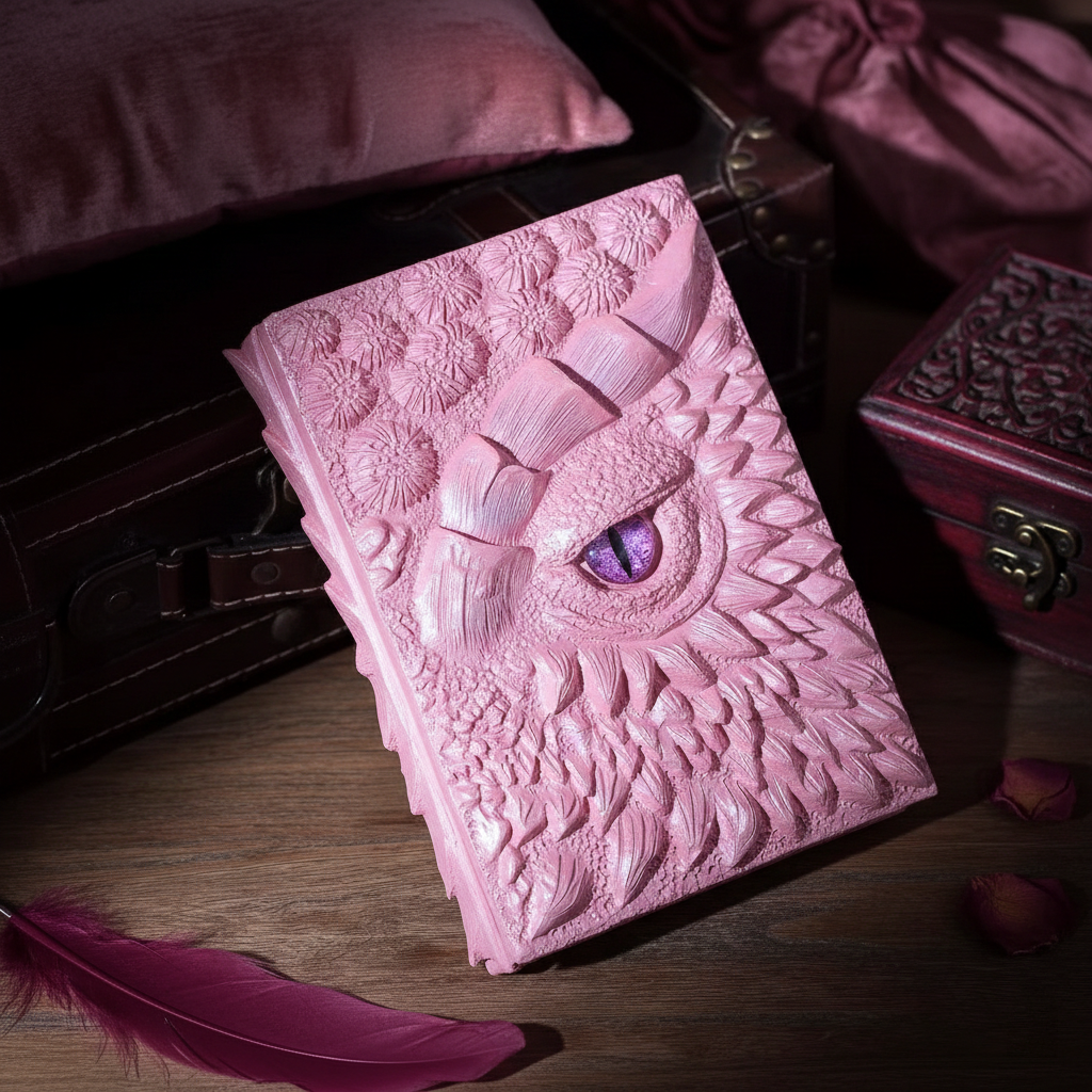 DragonScript – Fantasy Adventure Writing Journal – Rose Pink / Buy 1