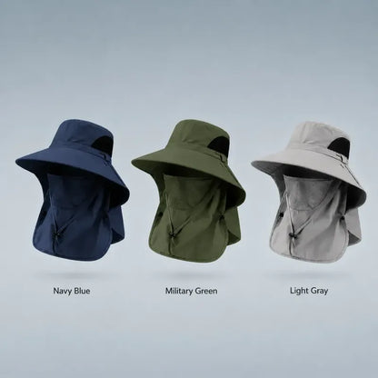 SunShield – UV Protection Hat – Buy 3 Save Off 60% (Navy Blue + Military Green + Light Gray)