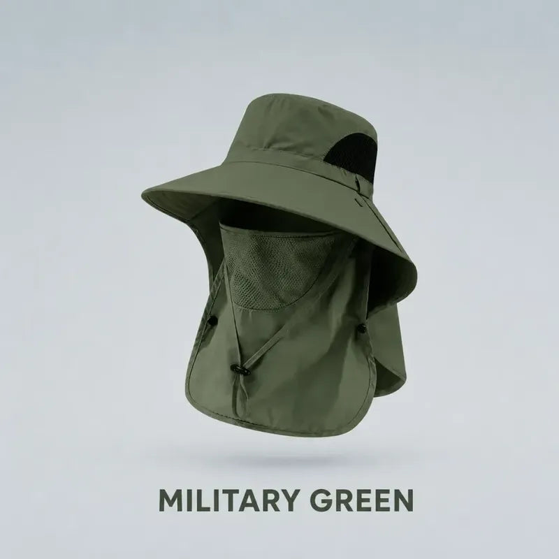SunShield – UV Protection Hat – Military Green