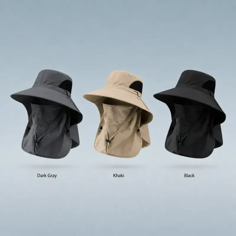 SunShield – UV Protection Hat – Buy 3 Save Off 60% (Dark gray + Khaki + Black)