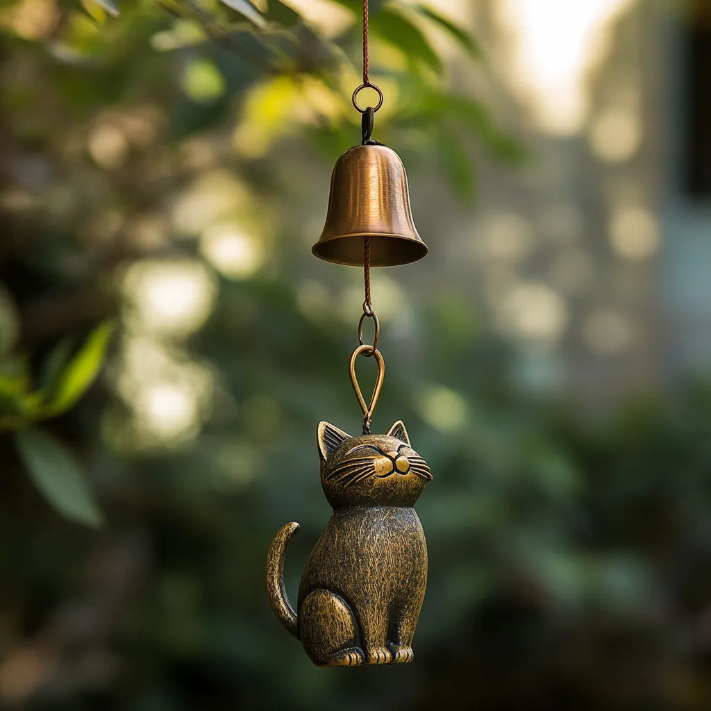 ChimeWhiskers – Cat Wind Chime Gift for Mother’s Day – B