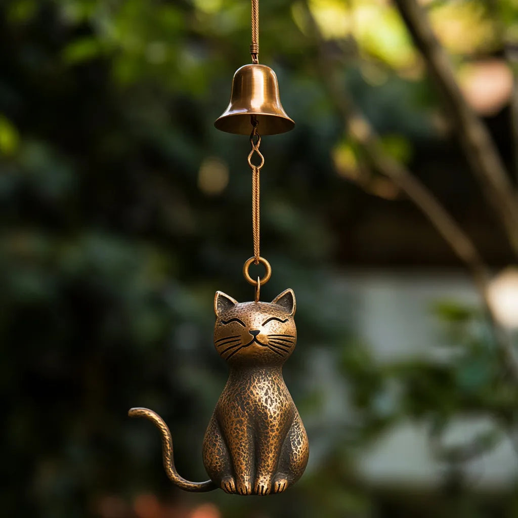 ChimeWhiskers – Cat Wind Chime Gift for Mother’s Day – C