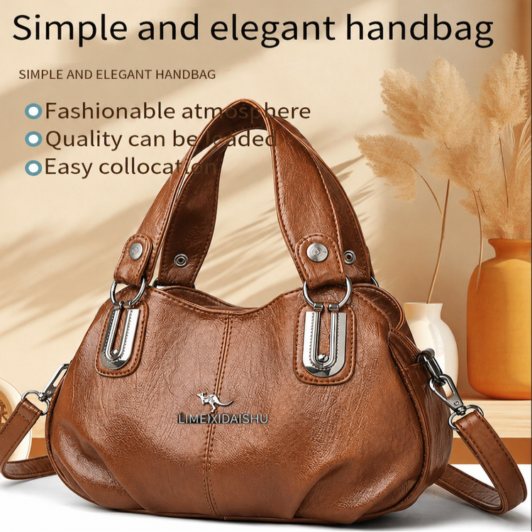 LuxeCarry – Premium Leather Handbags – Brown
