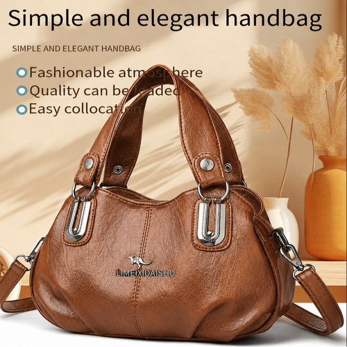 LuxeCarry – Premium Leather Handbags – Brown