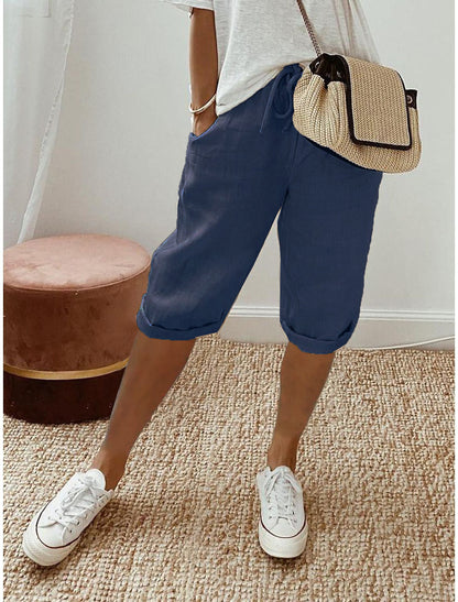 Florel – Breathable Drawstring Capris – image 17