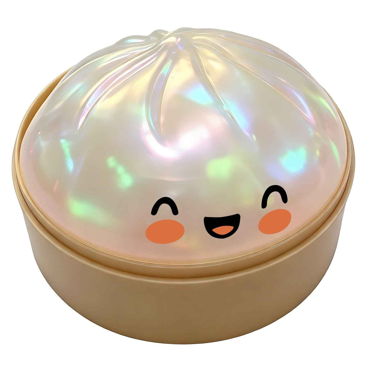 SoftCore – Glitter Sensory Squishy Toy – Smile-Pearl White