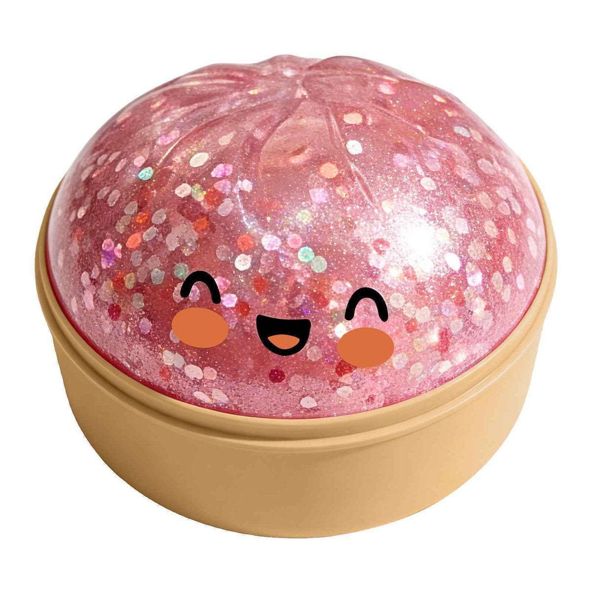 SoftCore – Glitter Sensory Squishy Toy – Smile-Pink