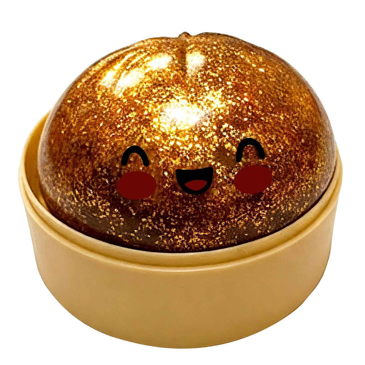 SoftCore – Glitter Sensory Squishy Toy – Smile-Gold