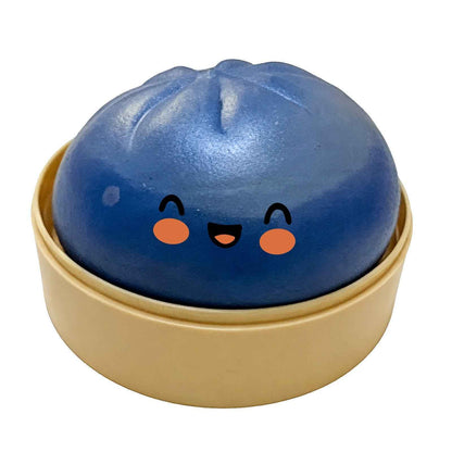 SoftCore – Glitter Sensory Squishy Toy – Smile-Dark Blue