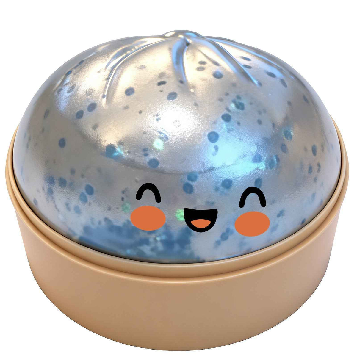 SoftCore – Glitter Sensory Squishy Toy – Smile-Light Blue