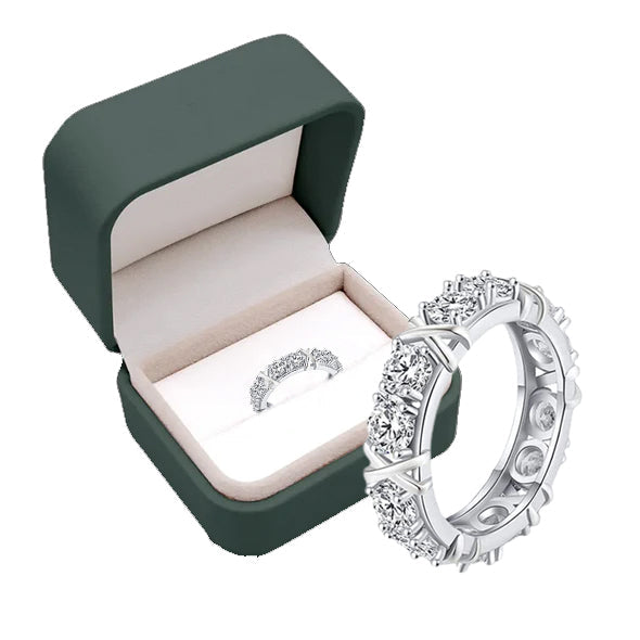 Moissanova – Magnetology Moissanite Diamond Ring – SILVER / 5