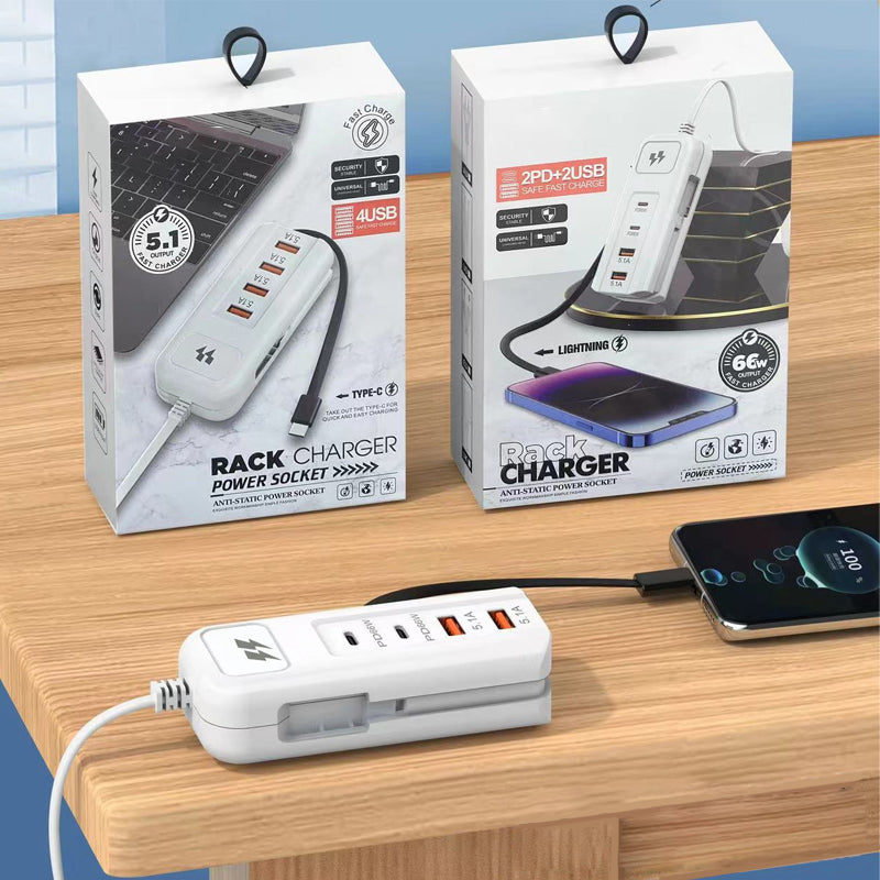PowerHub – 66W Fast Charging Socket (2PD+2USB) – Buy 2 get 1 free (3 pieces)