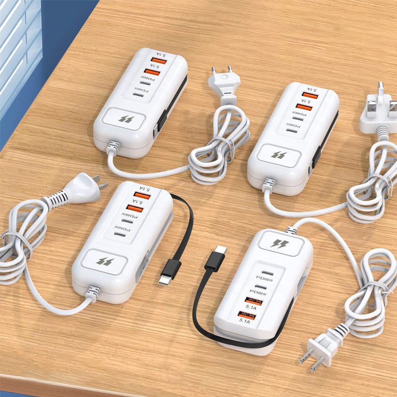 PowerHub – 66W Fast Charging Socket (2PD+2USB) – Buy 3 get 2 free (5 pieces)