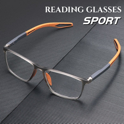 VisionFlex | Ultra-Light Presbyopic Sports Glasses – Glasses Only / Orange / '+0.00 /  No diopter